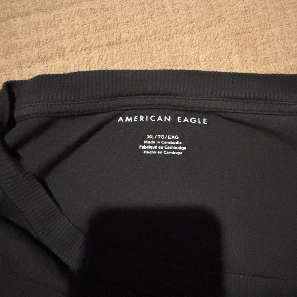 American Eagle Gray Plants Tee - Oversized cropped - Picture 3 of 3